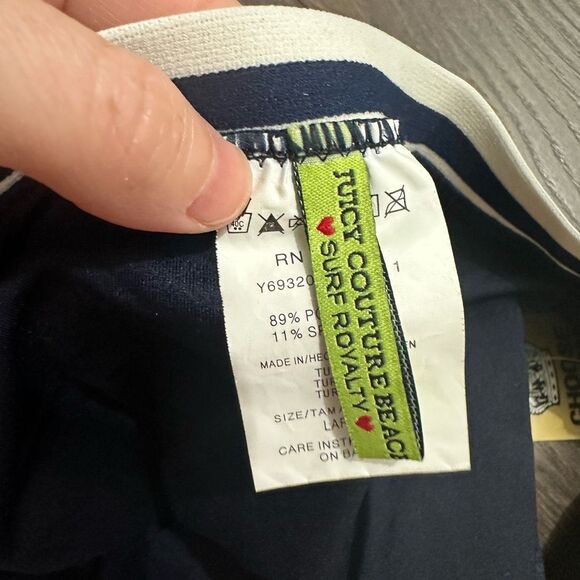 Juicy Couture Women’s Large Vintage Y2K 2000s Spellout Bikini Bottoms Deadstock - Picture 6 of 7